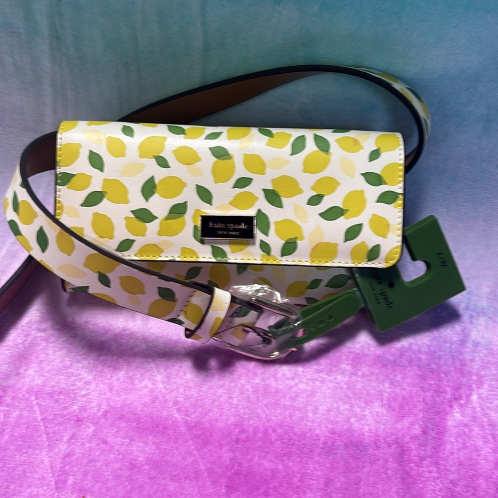 NWT Kate Spade lemon belt bag